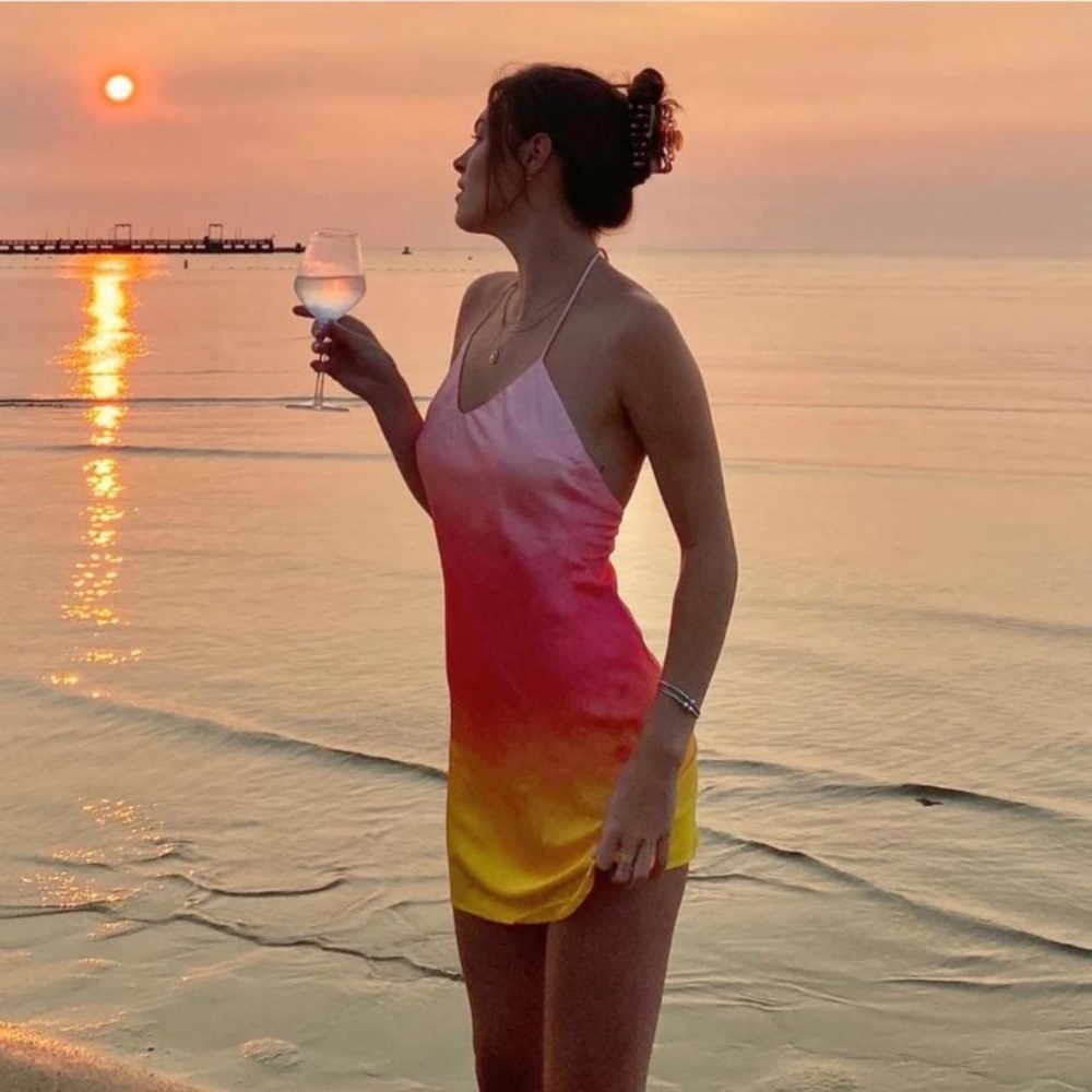 Princess Polly sunset mini dress. Size 4.